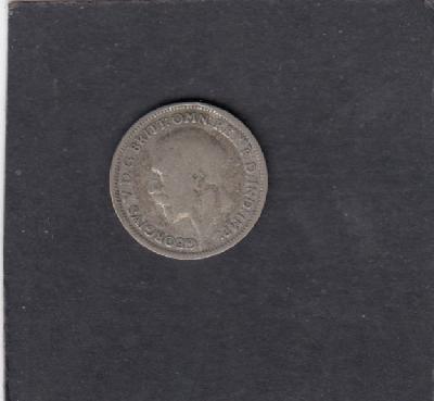 Beschrijving: 6 Pence GEORGIUS V